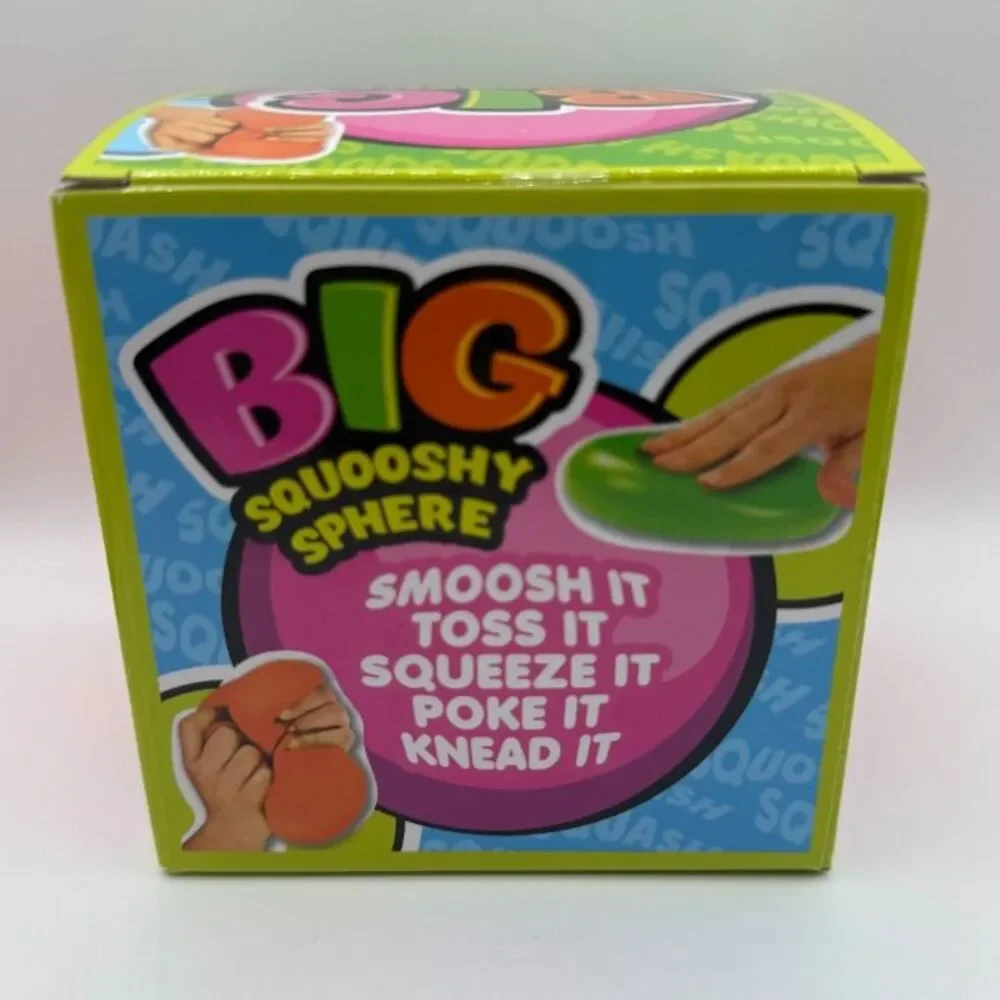 Ja Ru - BIG Squooshy Sphere in Orange: JUMBO Viral Squishy Toy